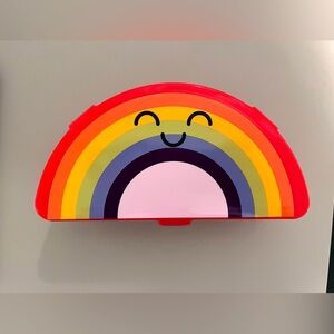 Rainbow Smiley Kids Accessory Case with Compartments
